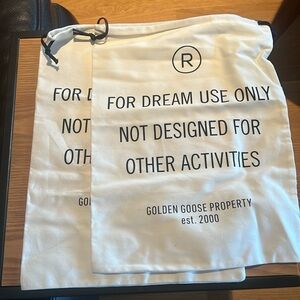 Dust bag for golden goose shoes or accessories. Selling as a pair